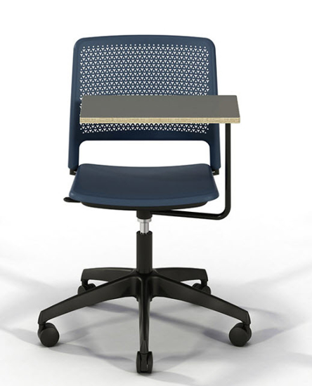 Afbeeldingen van Grafton - task-chair - hoogteverstelbaar - met wieltjes en schrijftablet