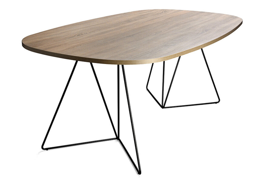 Afbeeldingen van Dima - designtafel - ovaal - lengte: 200 cm