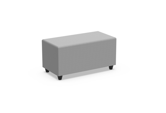 Afbeeldingen van Poef soft seating in kunstleder -  rechthoek : 90 x 45 cm  (B x D)