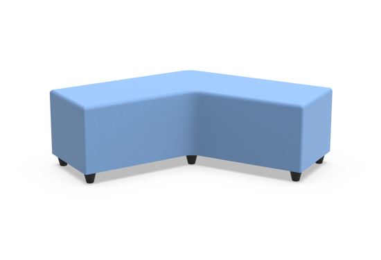Afbeeldingen van Poef soft seating in kunstleder -  boomerang : 143 x 105 cm  (B x D)