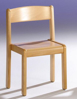 Afbeeldingen van Tim - houten stoel - zonder armleuningen - stapelbaar