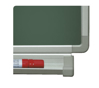 Afbeeldingen van 1-vlaks schrijfbord groen of wit - met afleggoot - type 110