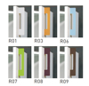 Afbeeldingen van Nova line - kast met draaideuren - in melamine - accenten in plexiglas