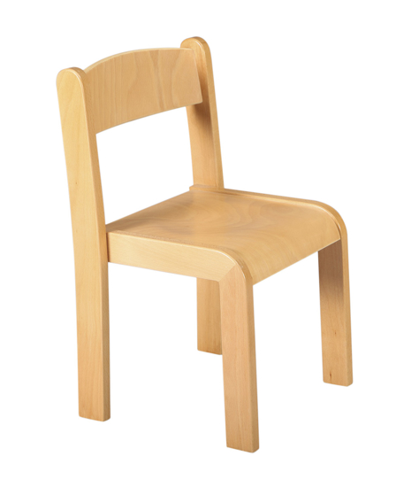Afbeeldingen van Donald 1 - houten stoel - zonder armleuningen - stapelbaar