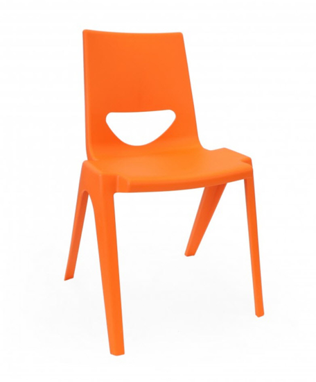 Afbeeldingen van SF1 stoel - H38 - oranje - pakket 3 stuks