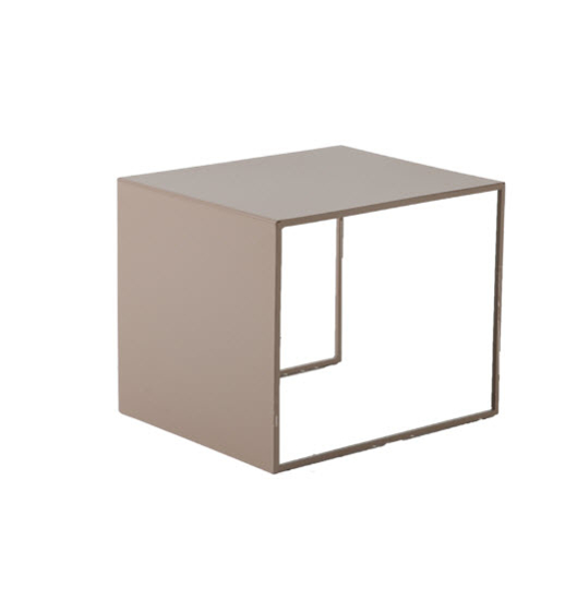 Afbeeldingen van Lucia - bijzettafel in gelakt metaal - H 34 cm