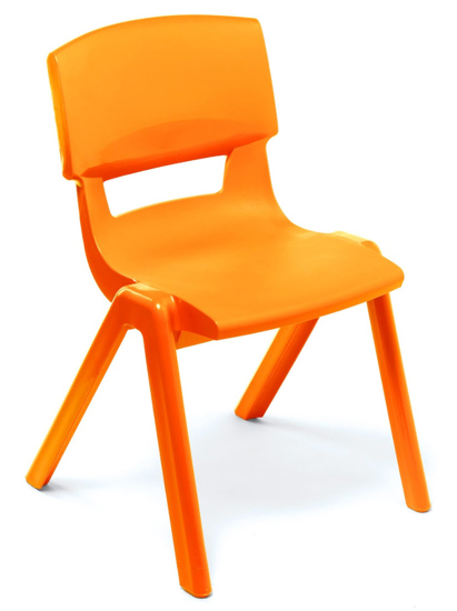 Afbeeldingen van Postura stoeltjes oranje - H35 - pakket 4 stuks