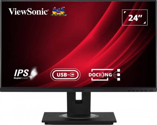 Afbeeldingen van Viewsonic 24-inch docking monitor met USB Type-C en Ethernet
